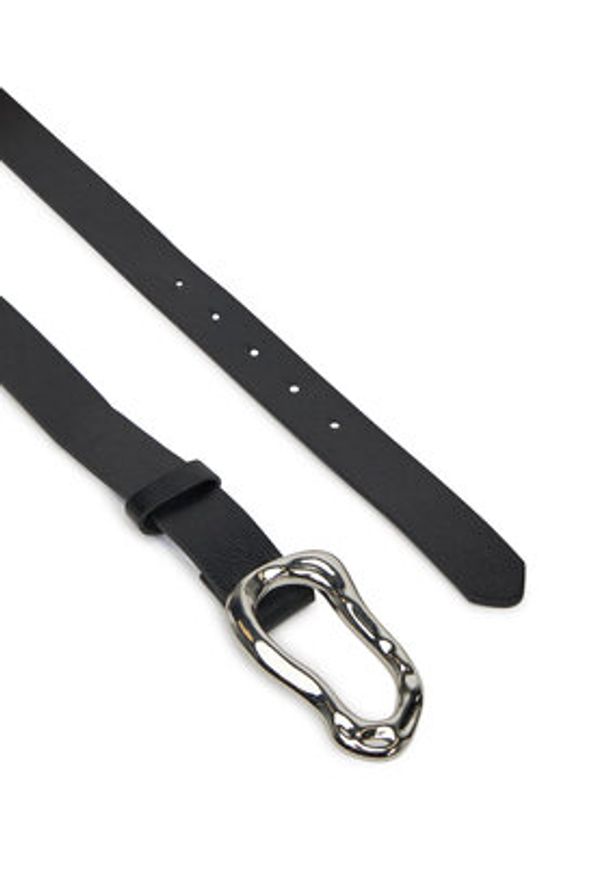 Vero Moda Pasek Damski Vmlucy 10330235 Czarny. Kolor: czarny. Materiał: skóra