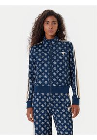 Guess Bluza V5YQ07 K0282 Granatowy Regular Fit. Kolor: niebieski. Materiał: syntetyk #1