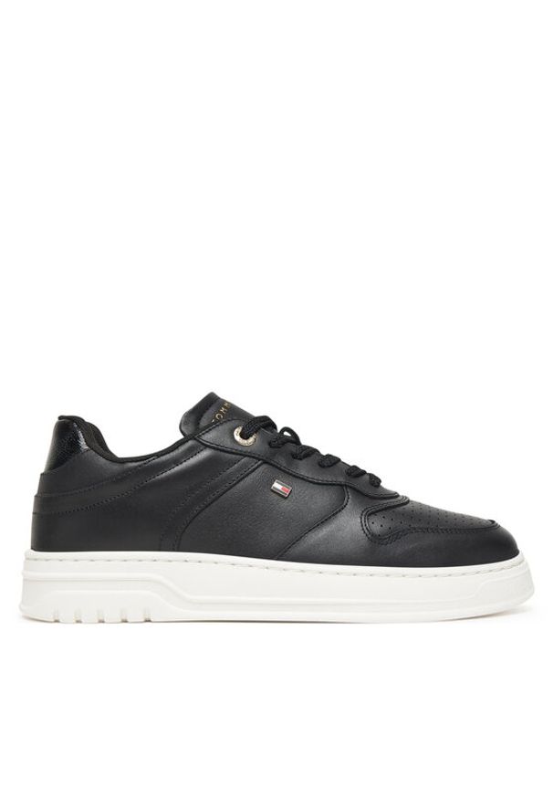 TOMMY HILFIGER - Tommy Hilfiger Sneakersy Sporty Cupsole FW0FW08795 Czarny. Kolor: czarny. Materiał: skóra