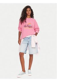 Roxy Bluza Eastside ERJKT04322 Różowy Boxy Fit. Kolor: różowy. Materiał: syntetyk #4