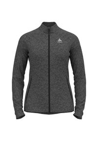 Bluza tech. damska Odlo Mid layer full zip TENCIA. Kolor: wielokolorowy, czarny, szary