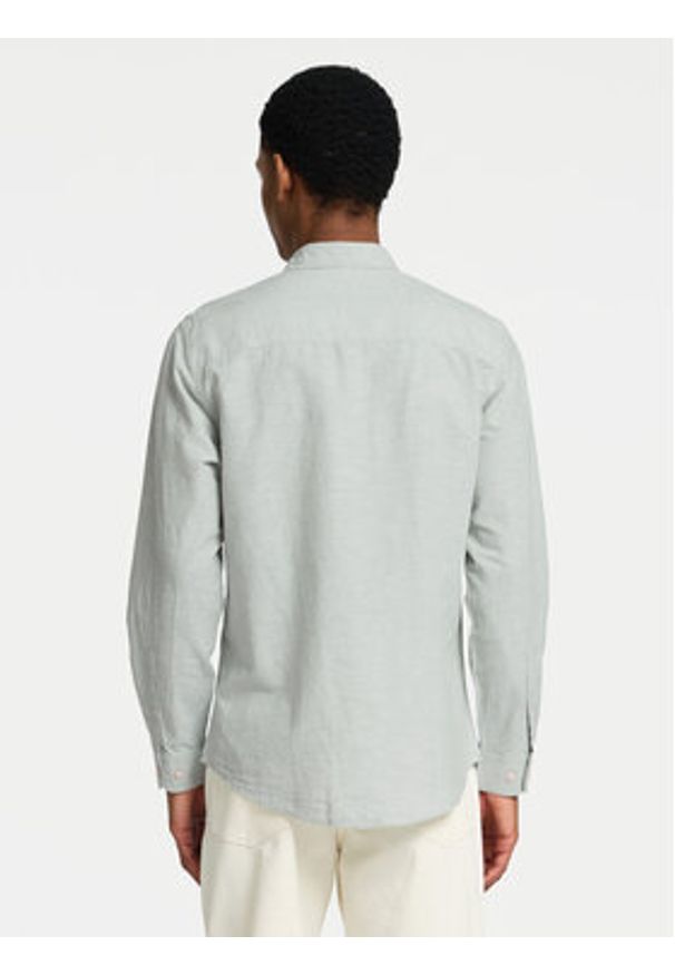 Selected Homme Koszula 16078867 Zielony Slim Fit. Kolor: zielony. Materiał: bawełna