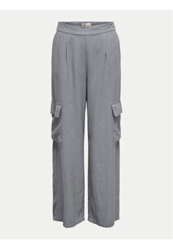JDY Spodnie materiałowe Say 15325001 Szary Wide Leg. Kolor: szary. Materiał: len