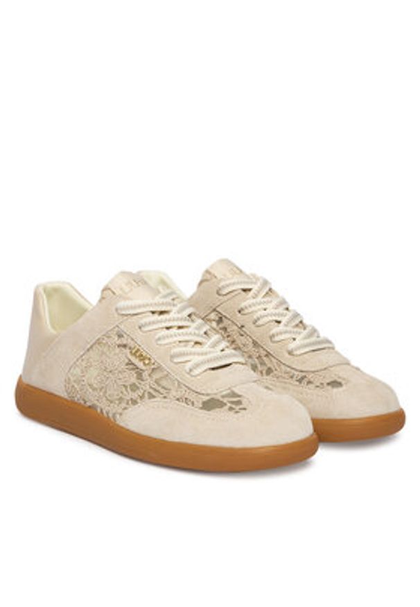 Liu Jo Sneakersy Connor 03 BA6071 TX541 Beżowy. Kolor: beżowy. Materiał: zamsz, skóra
