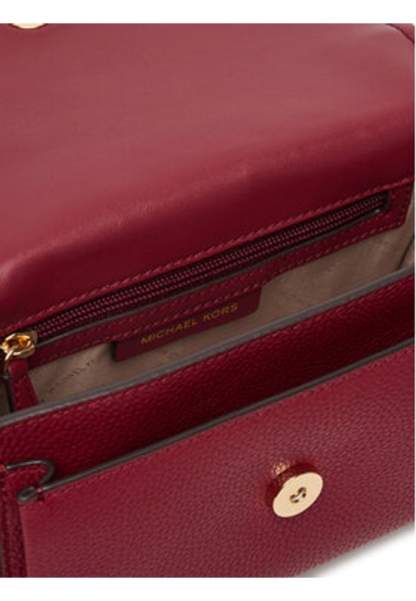 MICHAEL Michael Kors Torebka Claire 30T4GC7L3T Bordowy. Kolor: czerwony. Materiał: skórzane