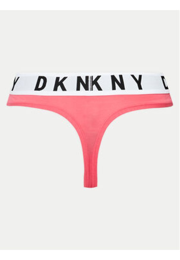 DKNY Stringi DK4529 Różowy. Kolor: różowy. Materiał: bawełna