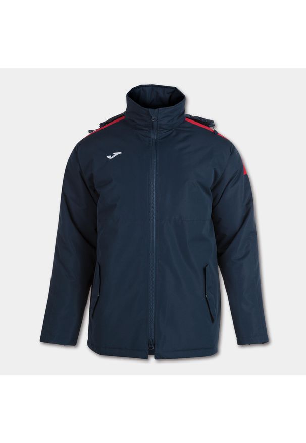 Kurtka sportowa wiatrówka męska Joma Trivor. Kolor: czerwony, niebieski, wielokolorowy. Styl: sportowy