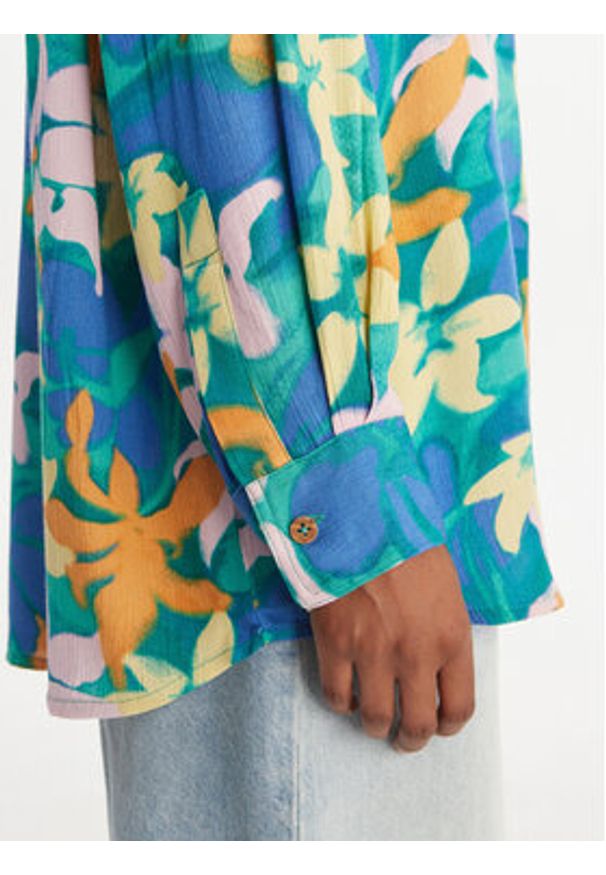 Billabong Koszula Summer Love EBJX603004 Niebieski Oversize. Kolor: niebieski. Materiał: wiskoza