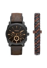 Fossil - Zegarek + bransoletka FS5251SET. Materiał: skóra, materiał #1