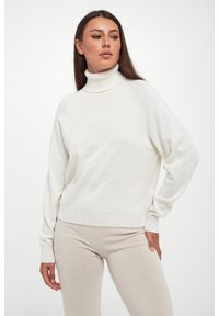 Golf damski wełniany z jedwabiem PESERICO. Typ kołnierza: golf. Materiał: jedwab, wełna #1