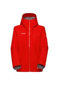 Kurtka z membraną damska Mammut Crater Light HS Hooded Jacket. Kolor: czerwony