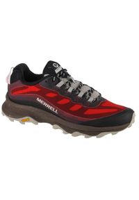 Buty do chodzenia Męskie Merrell Merrell Moab Speed. Kolor: czarny, czerwony, wielokolorowy. Materiał: tkanina, materiał, guma, syntetyk. Sport: turystyka piesza
