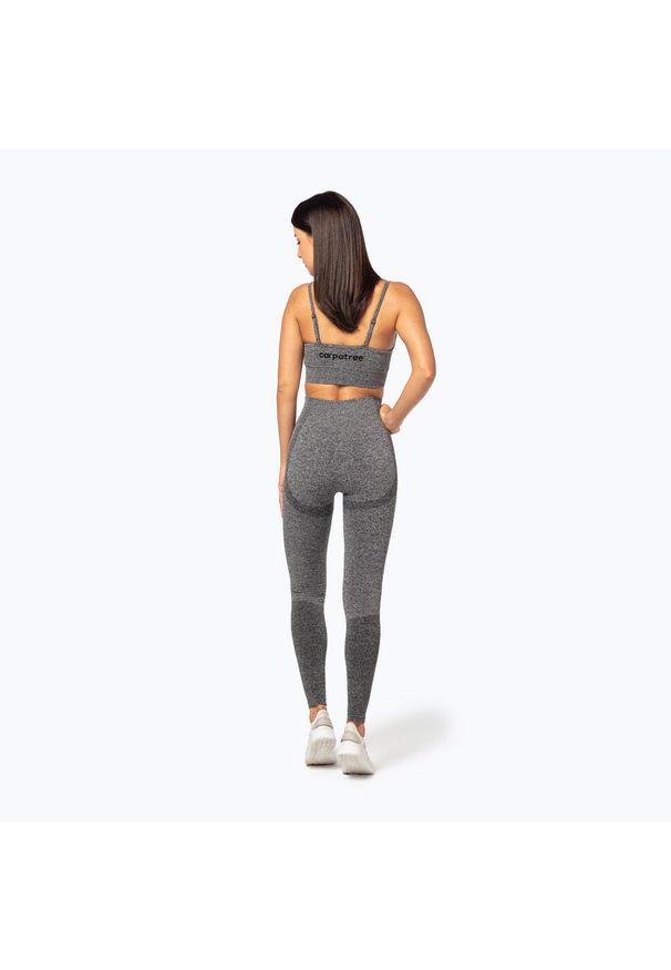 Legginsy treningowe damskie Carpatree Vibe Seamless. Kolor: szary. Sport: fitness