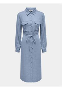 only - ONLY Sukienka koszulowa Caro 15278720 Błękitny Relaxed Fit. Kolor: niebieski. Materiał: wiskoza. Typ sukienki: koszulowe #3