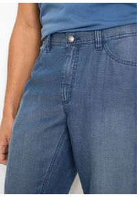 Bermudy dżinsowe TENCEL™ z lnem, Regular Fit bonprix niebieski "stone”. Kolor: niebieski. Długość: długie #4