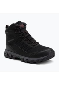 Buty trekkingowe męskie Karrimor Exmoor Mid 2. Wysokość cholewki: za kostkę. Kolor: czarny. Materiał: syntetyk, materiał. Szerokość cholewki: normalna. Sport: turystyka piesza #1