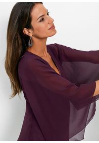 bonprix - Tunika. Kolor: fioletowy. Wzór: aplikacja #2