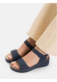 Go Soft Sandały CEO-W23206 Granatowy. Kolor: niebieski. Materiał: skóra #8