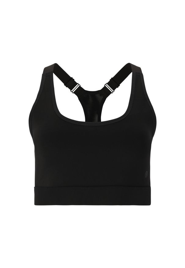 Biustonosz dla kobiet Athlecia Jennie V2. Kolor: czarny. Sport: fitness