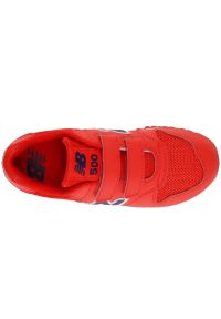 Buty sportowe New Balance PV500CRN czerwone. Zapięcie: rzepy. Kolor: czerwony. Materiał: materiał, syntetyk. Szerokość cholewki: normalna. Sport: turystyka piesza #5