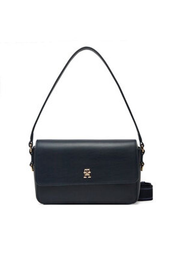 TOMMY HILFIGER - Tommy Hilfiger Torebka Th Distinct Conv Crossover AW0AW17219 Granatowy. Kolor: niebieski. Materiał: skórzane