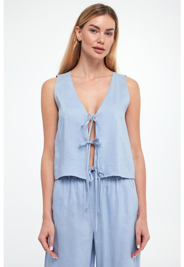 Marella Sport - Top damski lniany Isolana MARELLA SPORT. Materiał: len. Styl: sportowy