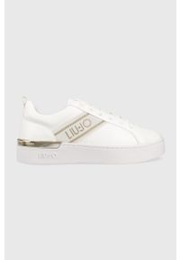 Liu Jo sneakersy SILVIA kolor biały BA3031EX01401111. Nosek buta: okrągły. Zapięcie: sznurówki. Kolor: biały. Materiał: guma. Obcas: na platformie #1