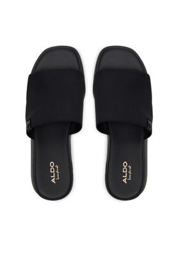 Aldo Klapki Yassu 13388476 Czarny. Kolor: czarny. Materiał: materiał