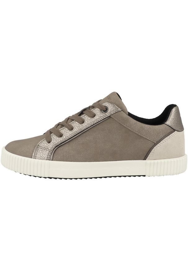 Geox - Buty GEOX D BLOMIEE Brązowy. Kolor: brązowy, wielokolorowy, beżowy. Materiał: tkanina, skóra. Sport: turystyka piesza