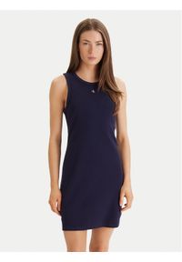 Calvin Klein Jeans Sukienka codzienna LV047F235G Fioletowy Slim Fit. Okazja: na co dzień. Kolor: fioletowy. Materiał: bawełna. Typ sukienki: proste. Styl: casual #1