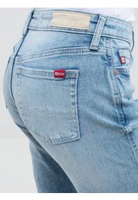 Big-Star - Spodnie jeans damskie z przetarciami Myrra 169. Stan: podwyższony. Kolor: niebieski. Styl: vintage, klasyczny #4