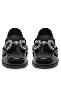 Eva Minge Loafersy AMARYLLIS-V1792B-315 Czarny. Kolor: czarny. Materiał: lakier, skóra #5