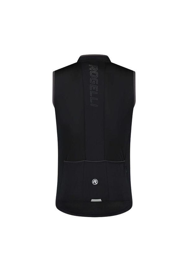 ROGELLI - Koszulka rowerowa bez rękawów męska Rogelli Essential. Kolor: czarny. Długość rękawa: bez rękawów. Sport: kolarstwo