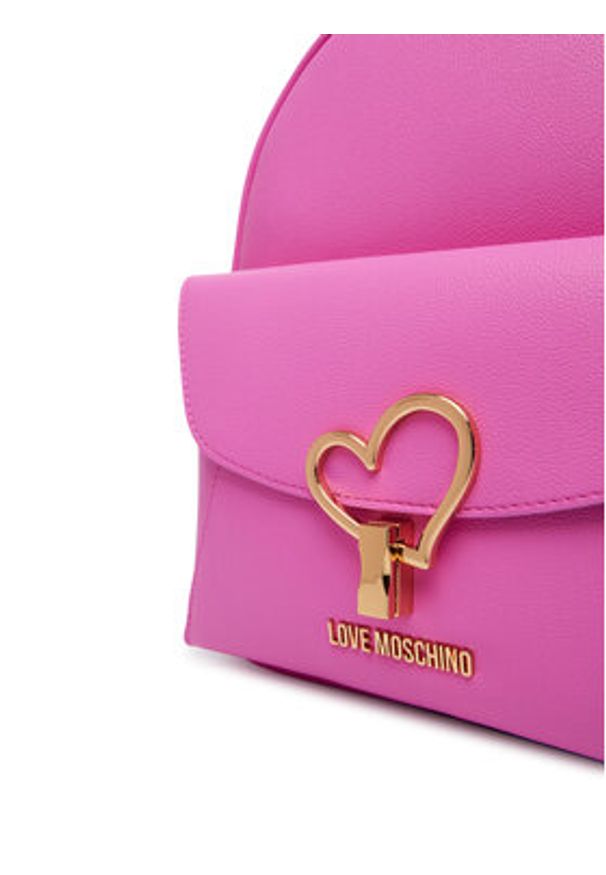 Love Moschino - LOVE MOSCHINO Plecak JC4137PP1OLQ0604 Różowy. Kolor: różowy. Materiał: skóra