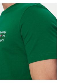 TOMMY HILFIGER - Tommy Hilfiger T-Shirt Stack MW0MW38622 Zielony Regular Fit. Kolor: zielony. Materiał: bawełna