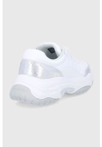 Calvin Klein Jeans Buty YW0YW001700GU kolor biały na płaskiej podeszwie. Nosek buta: okrągły. Zapięcie: sznurówki. Kolor: biały. Materiał: guma. Obcas: na płaskiej podeszwie #5