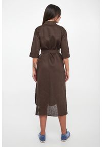 Sukienka lniana szmizjerka Tabella MM. Materiał: len. Typ sukienki: szmizjerki #4