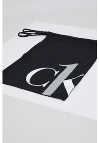 Calvin Klein Underwear piżama damska kolor czarny. Kolor: czarny. Materiał: dzianina. Długość: krótkie #4