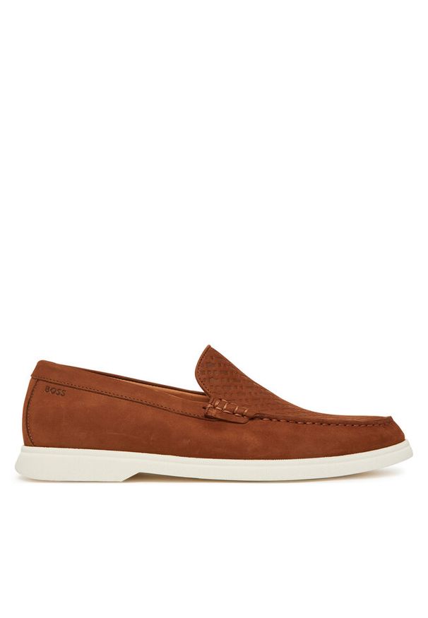 Mokasyny BOSS. Kolor: brązowy