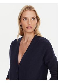 Marella Kardigan Chicco 2523346044 Granatowy Loose Fit. Kolor: niebieski. Materiał: wełna #4
