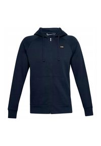 Under Armour - Męska Bluza Z Kapturem Rival Fleece Full Zip. Typ kołnierza: kaptur. Kolor: niebieski