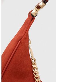 MICHAEL Michael Kors torebka zamszowa kolor czerwony. Kolor: czerwony. Materiał: zamszowe. Rodzaj torebki: na ramię #4
