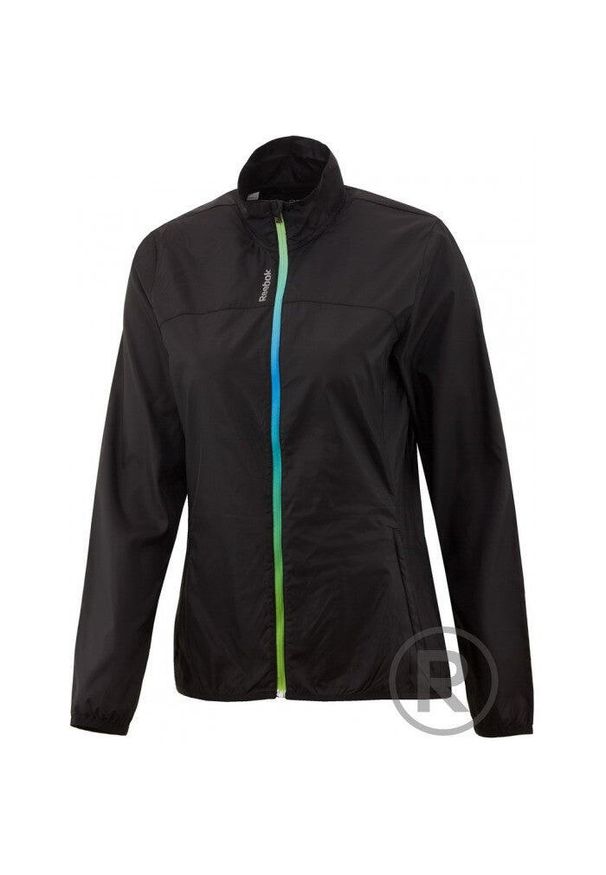 Reebok Re Wind Damska Kurtka do Biegania - S - Czarna. Kolor: czarny, niebieski, wielokolorowy. Sport: bieganie