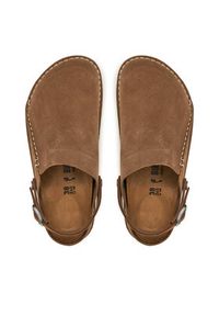 Birkenstock Klapki Lutry Premium 1025297 Beżowy. Kolor: beżowy. Materiał: skóra, nubuk #5