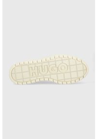 Hugo - HUGO sneakersy Lyssa kolor beżowy 50503077. Zapięcie: sznurówki. Kolor: beżowy. Materiał: guma #5