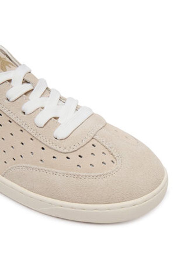 Patrizia Pepe Sneakersy PPJ362.02 Beżowy. Kolor: beżowy. Materiał: skóra, zamsz