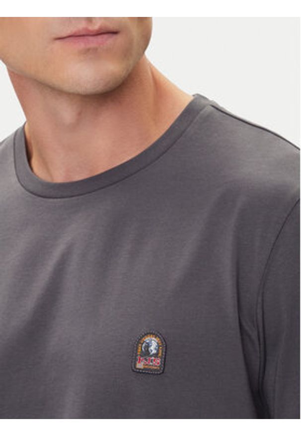 Parajumpers T-Shirt Patch 25WMPMTSEY29 Szary Regular Fit. Kolor: szary. Materiał: bawełna