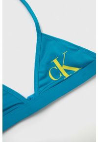 Calvin Klein Jeans dwuczęściowy strój kąpielowy dziecięcy kolor niebieski. Kolor: niebieski. Materiał: włókno, dzianina #3