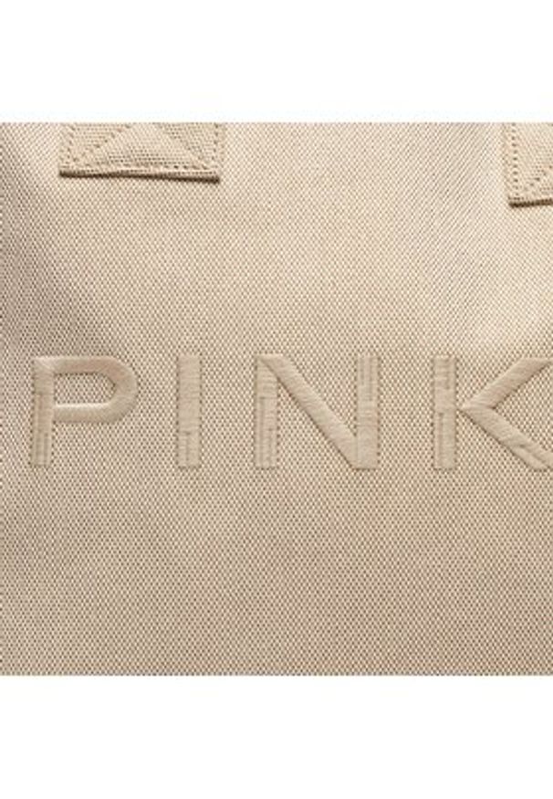 Pinko Torebka Beach Shopping PE 24 PLTT 100782 A1X1 Beżowy. Kolor: beżowy