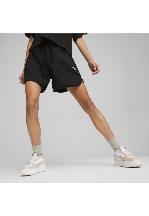 Puma - Damskie szorty HER PUMA Black. Kolor: czarny. Sport: fitness